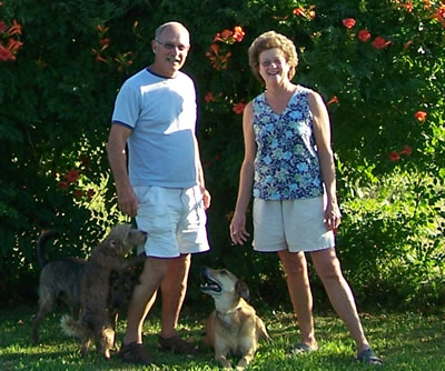 Bill Pinson and Sally Blocher Owners of Camp Creek Farm Kennels
